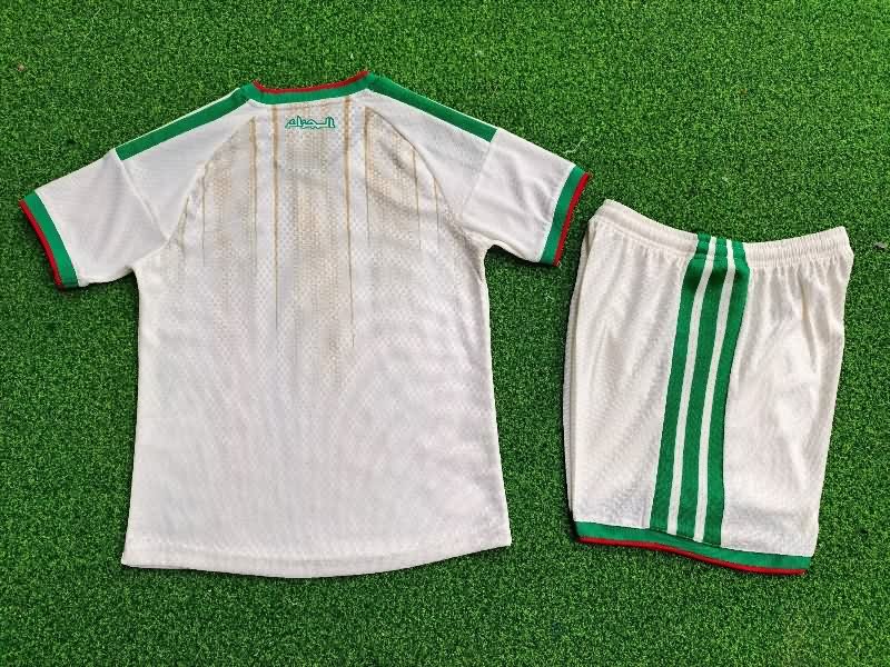 2026 Algeria Home Kids Soccer Jersey And Shorts (Player)