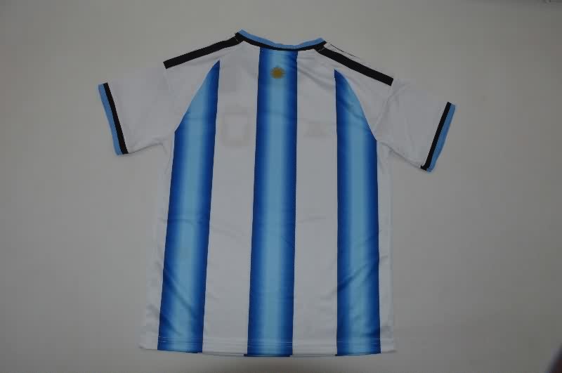 25/26 Argentina Home Kids Soccer Jersey And Shorts