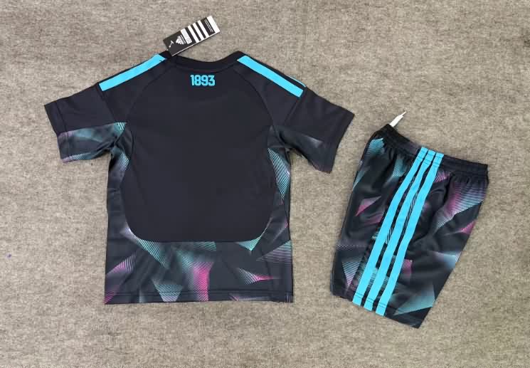 2026 Argentina World Cup Goalkeeper Black Kids Soccer Jersey And Shorts