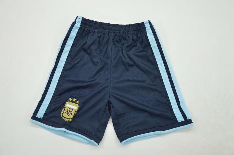 2026 Argentina World Cup Home Long Sleeve Kids Soccer Jersey And Shorts