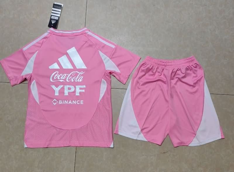 2025 Argentina Training Kids Soccer Jersey And Shorts