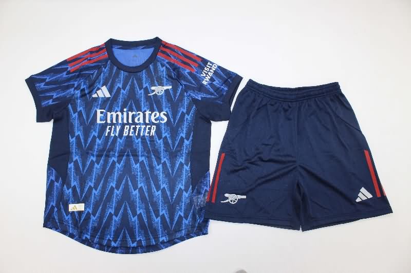 25/26 Arsenal Away Kids Soccer Jersey And Shorts (Player)