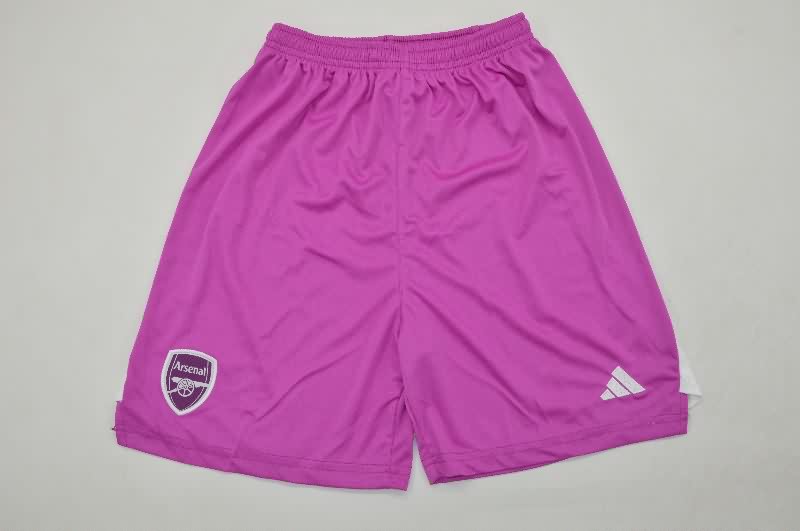 25/26 Arsenal Goalkeeper Purple Kids Soccer Jersey And Shorts