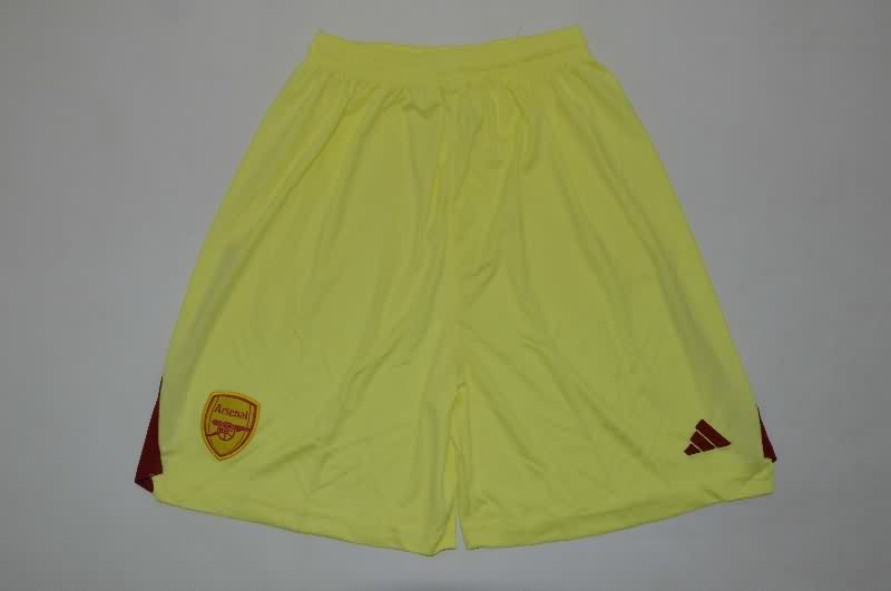 25/26 Arsenal Goalkeeper Yellow Kids Soccer Jersey And Shorts