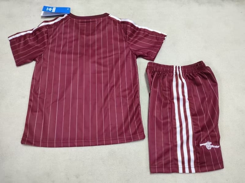 25/26 Arsenal Red Kids Soccer Jersey And Shorts