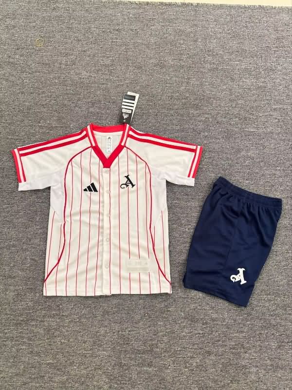 25/26 Arsenal Travel Kids Soccer Jersey And Shorts