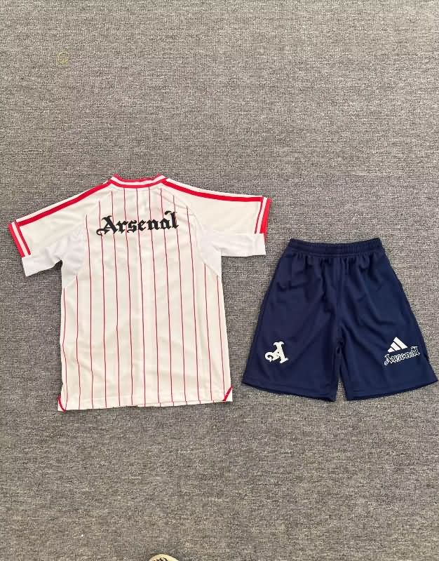 25/26 Arsenal Travel Kids Soccer Jersey And Shorts