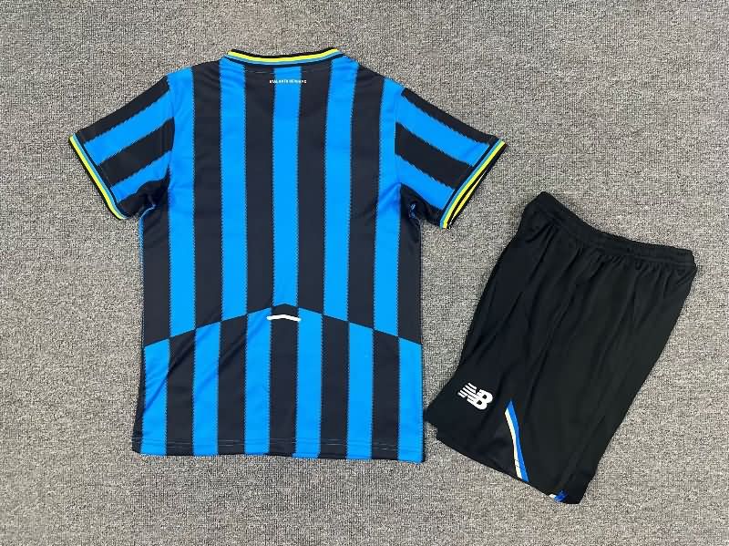 25/26 Atalanta BC Home Kids Soccer Jersey And Shorts