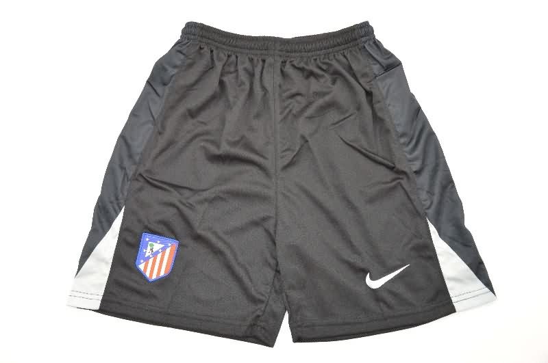 25/26 Atletico Madrid Goalkeeper Black Kids Soccer Jersey And Shorts