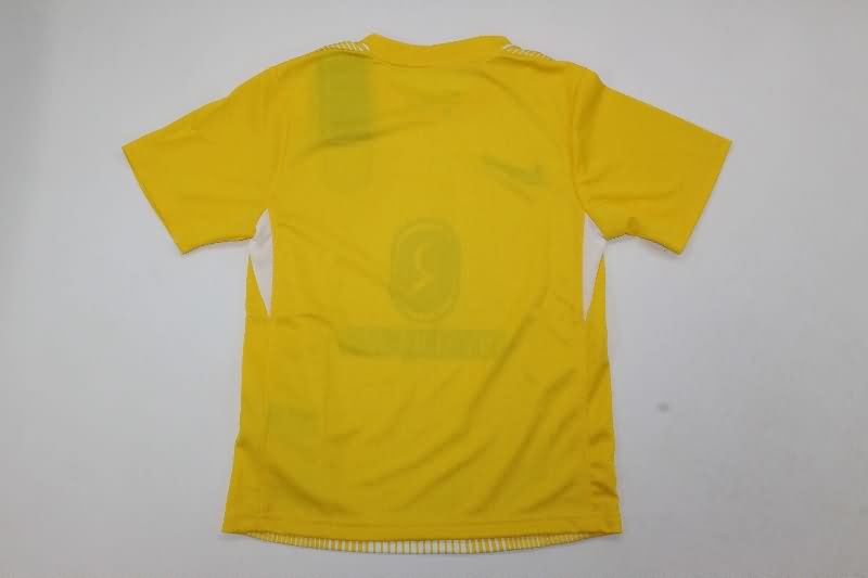 25/26 Atletico Madrid Goalkeeper Yellow Kids Soccer Jersey And Shorts