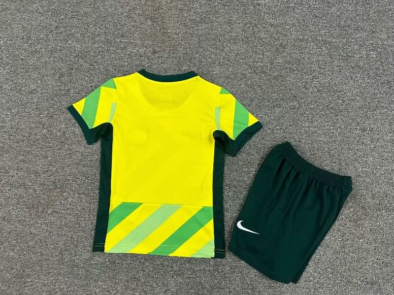 2025 Australia Home Kids Soccer Jersey And Shorts