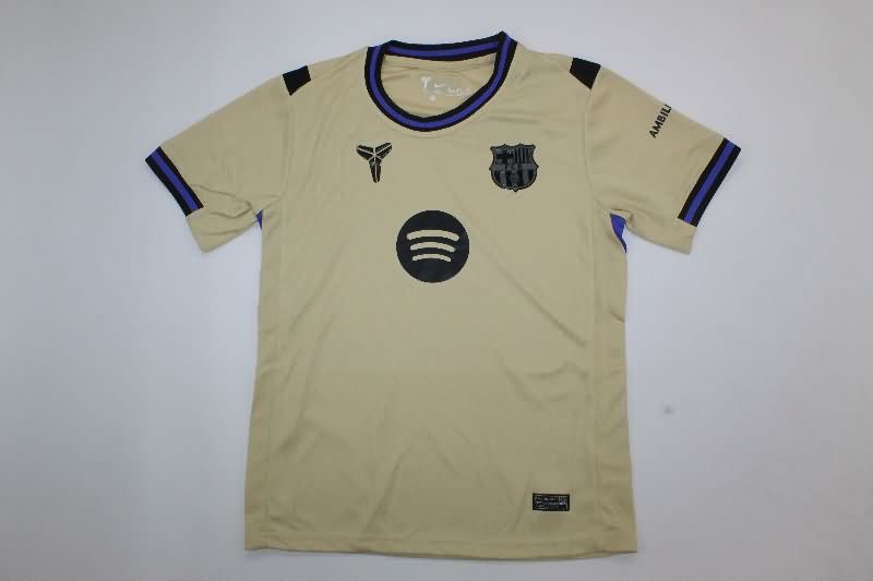 25/26 Barcelona Away Kids Soccer Jersey And Shorts