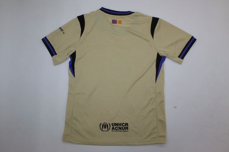 25/26 Barcelona Away Kids Soccer Jersey And Shorts
