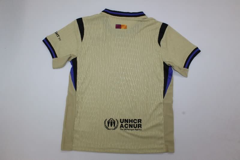 25/26 Barcelona Away Kids Soccer Jersey And Shorts (Player)