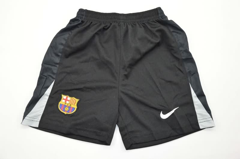 25/26 Barcelona Goalkeeper Black Kids Soccer Jersey And Shorts
