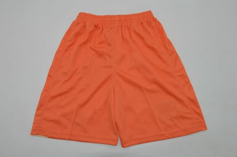 25/26 Barcelona Goalkeeper Orange Kids Soccer Jersey And Shorts