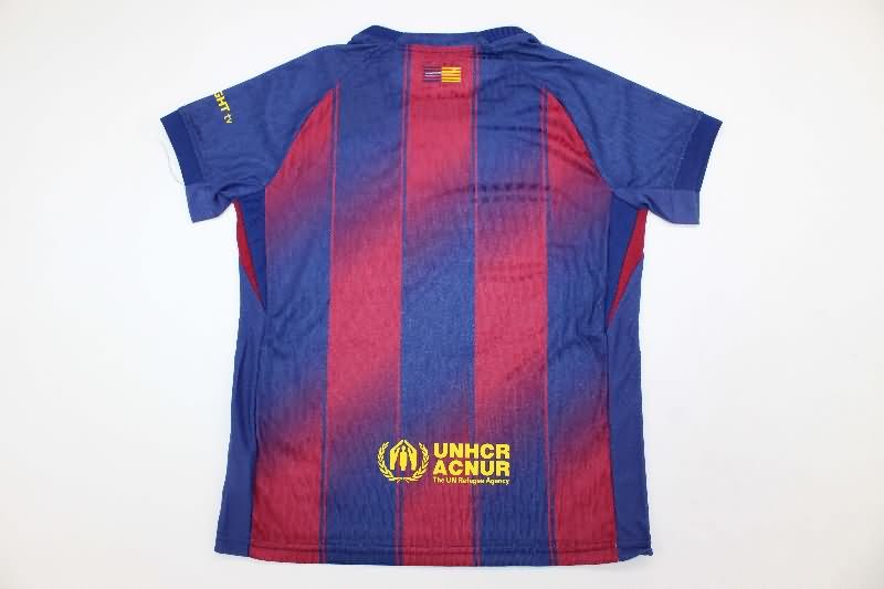 25/26 Barcelona Home Kids Soccer Jersey And Shorts (Player)