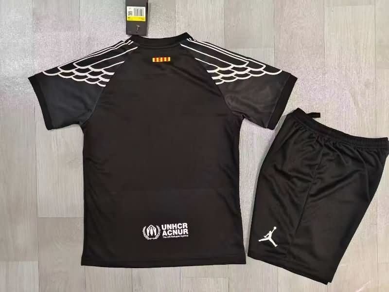 25/26 Barcelona Special Kids Soccer Jersey And Shorts 02