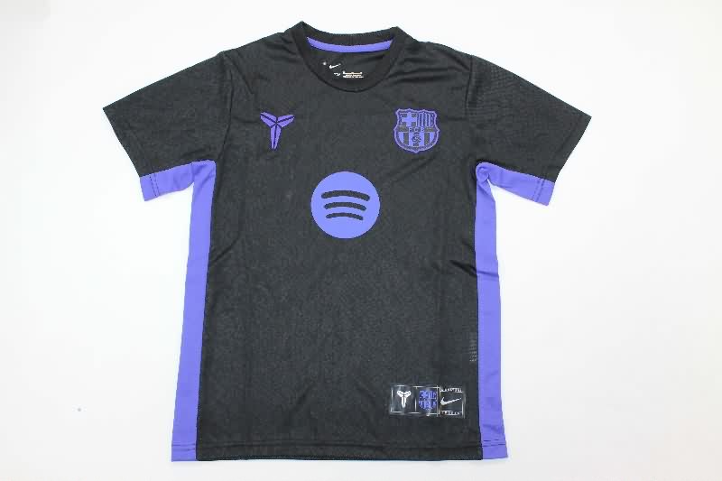 25/26 Barcelona Special Kids Soccer Jersey And Shorts 05