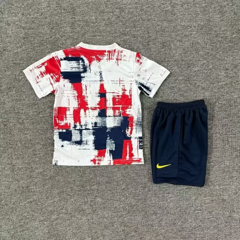 25/26 Barcelona Special Kids Soccer Jersey And Shorts 07