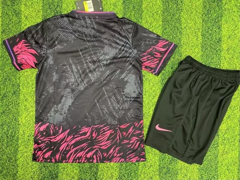 25/26 Barcelona Special Kids Soccer Jersey And Shorts 08