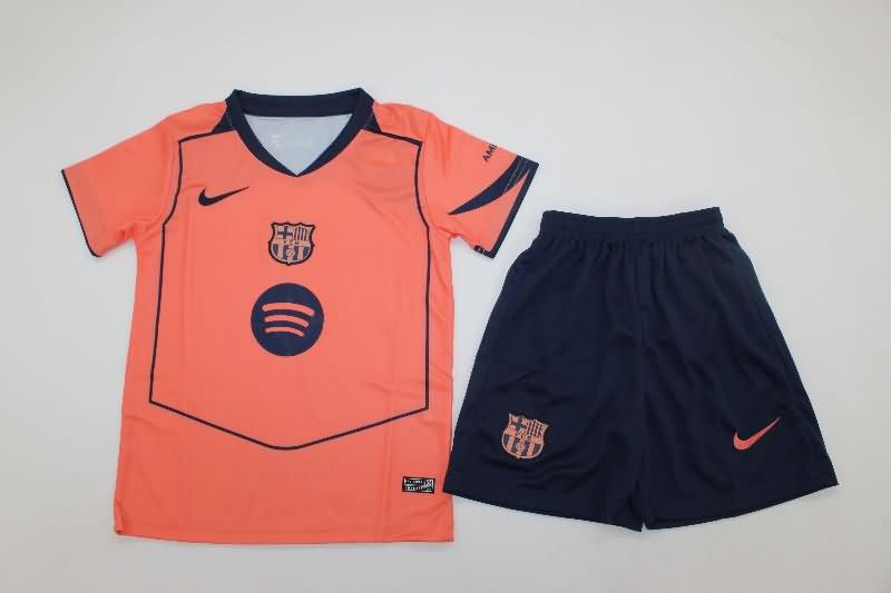 25/26 Barcelona Third Kids Soccer Jersey And Shorts