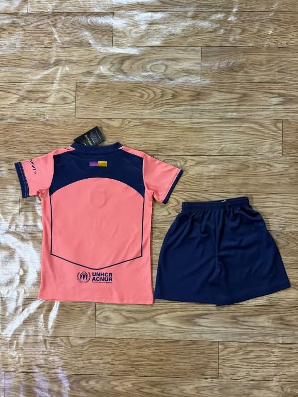 25/26 Barcelona Third Kids Soccer Jersey And Shorts Leaked
