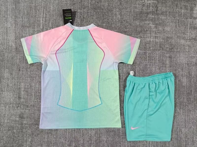25/26 Barcelona Training Kids Soccer Jersey And Shorts