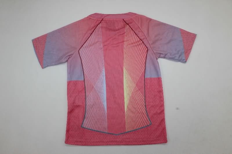 25/26 Barcelona Training Kids Soccer Jersey And Shorts 02