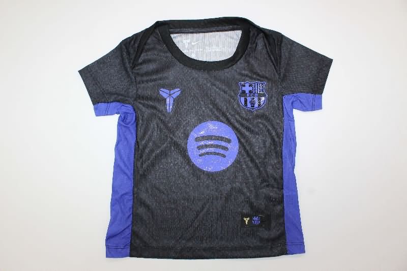 25/26 Barcelona Training Kids Soccer Jersey And Shorts (Player)