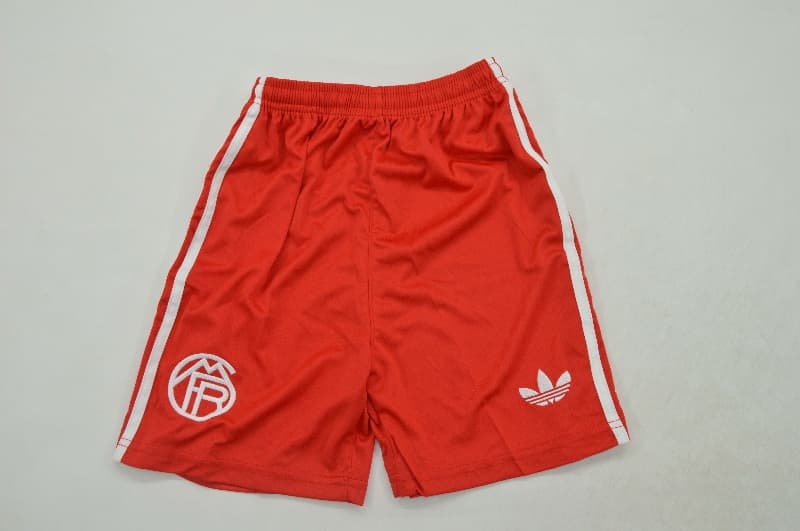 25/26 Bayern Munich Goalkeeper Red Kids Soccer Jersey And Shorts