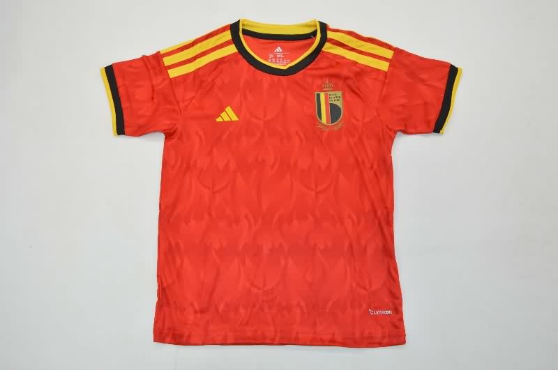 2026 Belgium World Cup Home Kids Soccer Jersey And Shorts