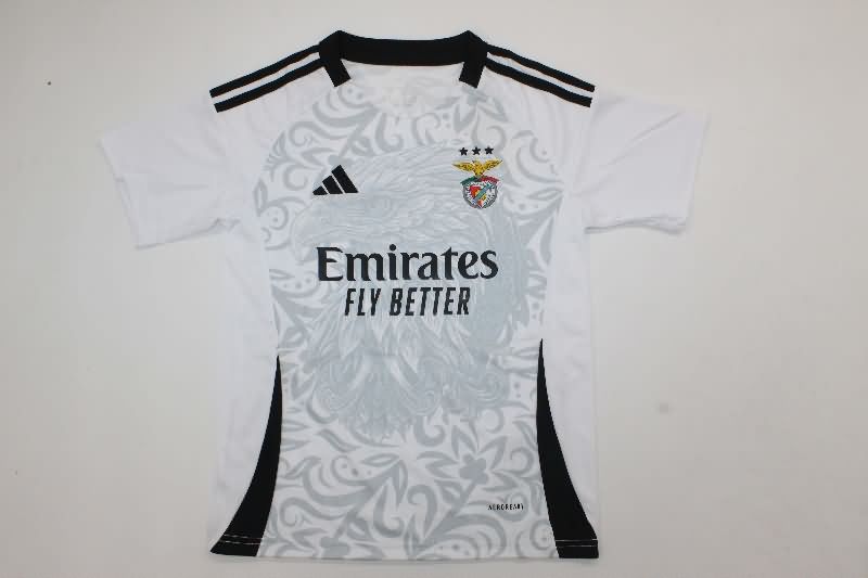 25/26 Benfica White Kids Soccer Jersey And Shorts