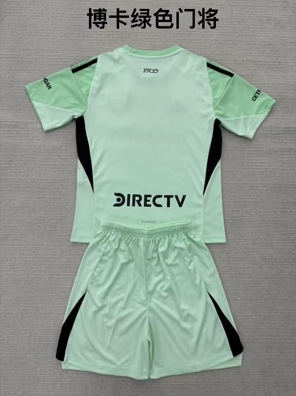 25/26 Boca Juniors Goalkeeper Green Kids Soccer Jersey And Shorts