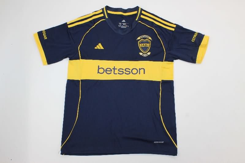 25/26 Boca Juniors Home Kids Soccer Jersey And Shorts