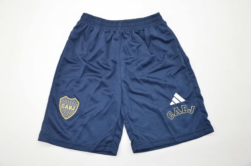 25/26 Boca Juniors Travel White Kids Soccer Jersey And Shorts