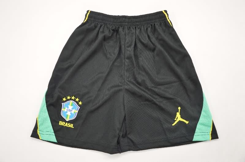 2026 Brazil Away Kids Soccer Jersey And Shorts
