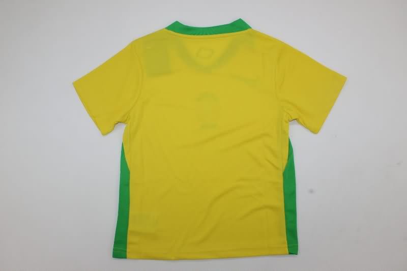 2025 Brazil Home Kids Soccer Jersey And Shorts