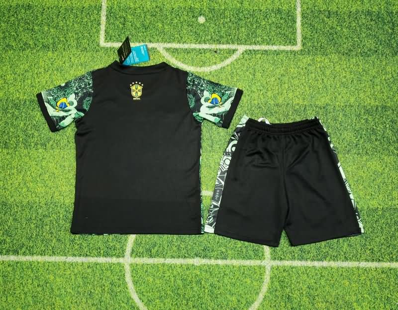 2025 Brazil Special Kids Soccer Jersey And Shorts