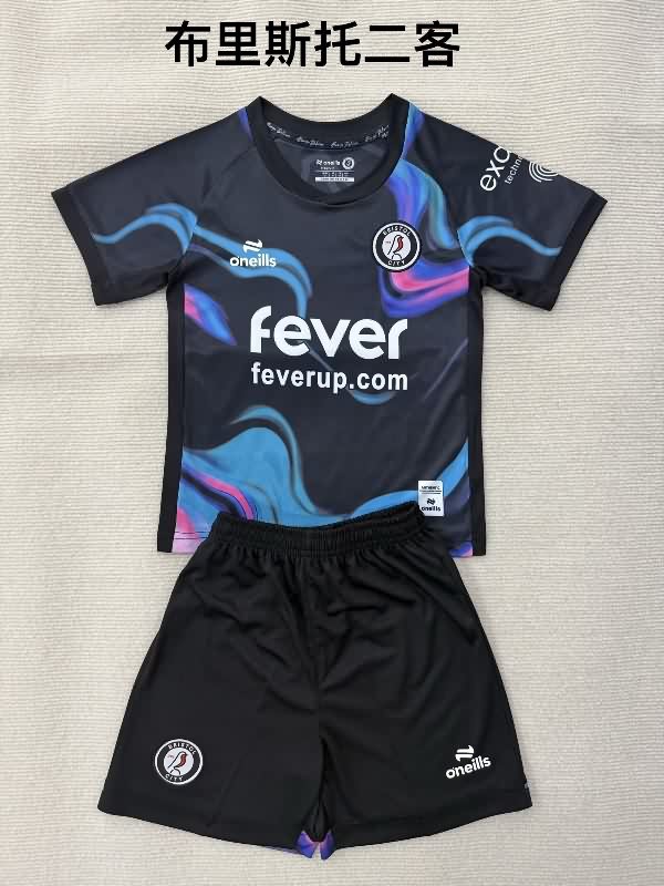 25/26 Bristol City Third Kids Soccer Jersey And Shorts