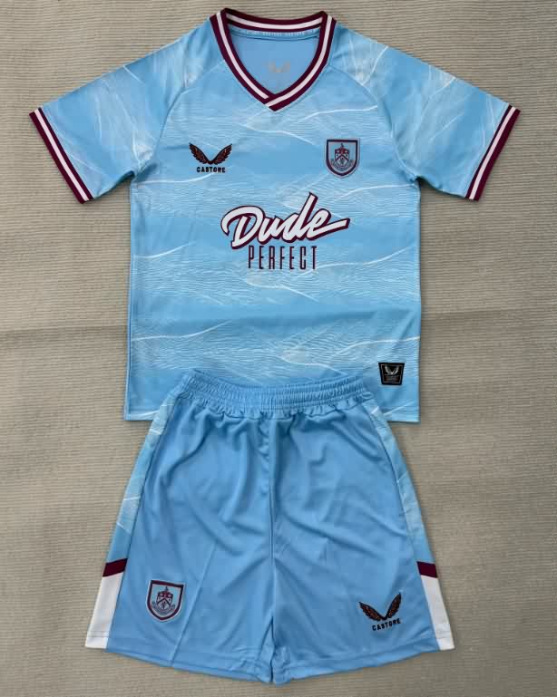 25/26 Burnley Away Kids Soccer Jersey And Shorts