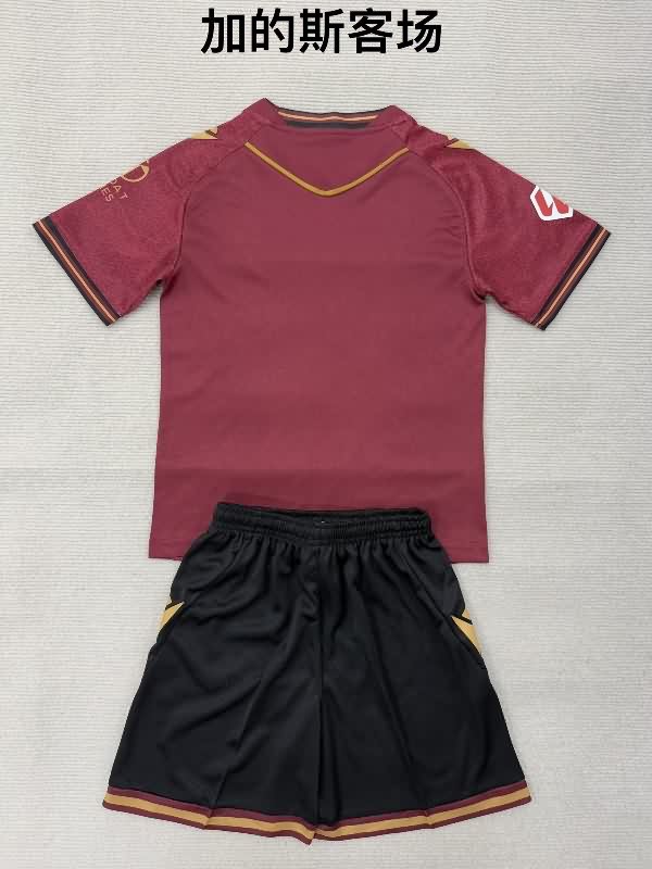 25/26 Cadiz Away Kids Soccer Jersey And Shorts
