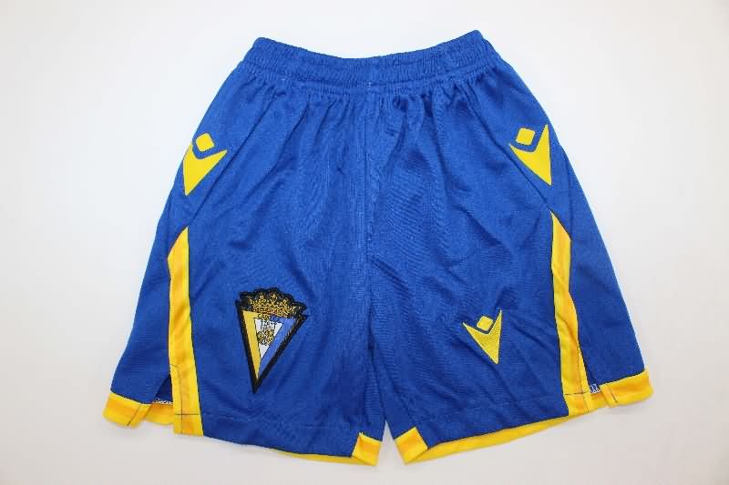 25/26 Cadiz Home Kids Soccer Jersey And Shorts