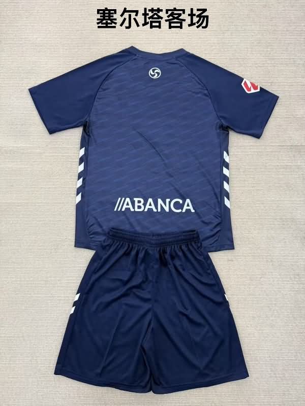 25/26 Celta Away Kids Soccer Jersey And Shorts