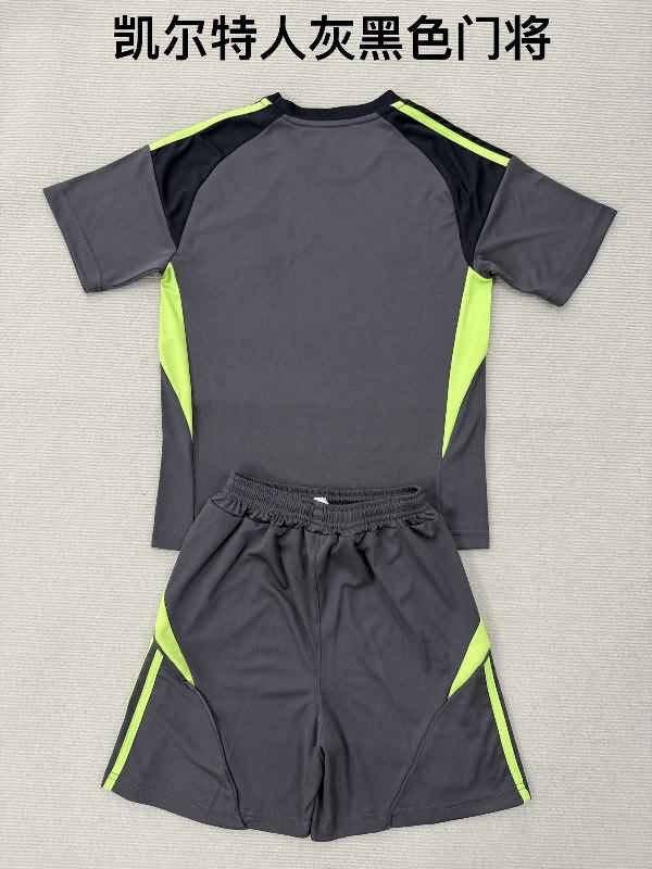 25/26 Celtic Goalkeeper Black Kids Soccer Jersey And Shorts