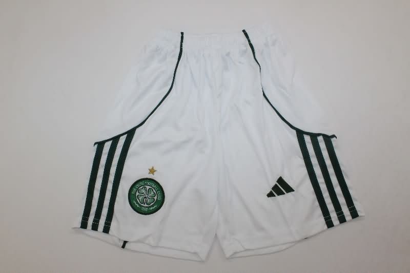 25/26 Celtic Home Kids Soccer Jersey And Shorts