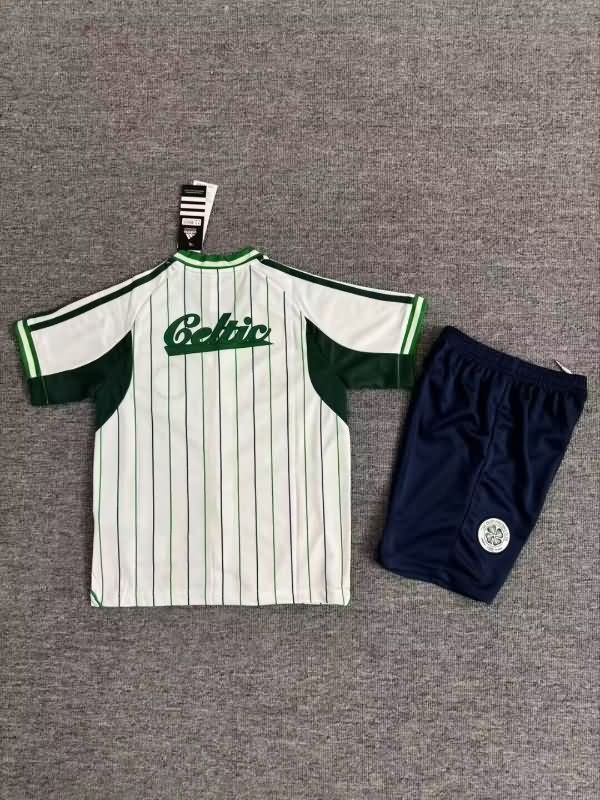 25/26 Celtic Travel Kids Soccer Jersey And Shorts