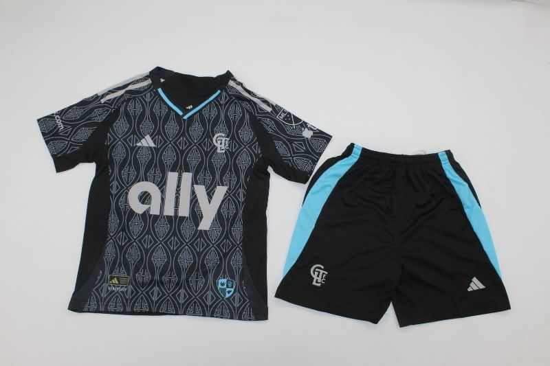 2025 Charlotte Home Kids Soccer Jersey And Shorts