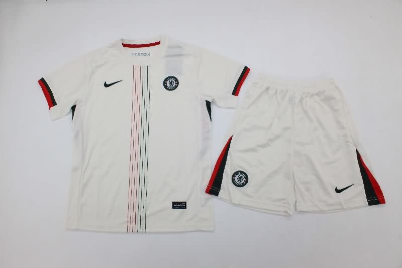 25/26 Chelsea Away Kids Soccer Jersey And Shorts