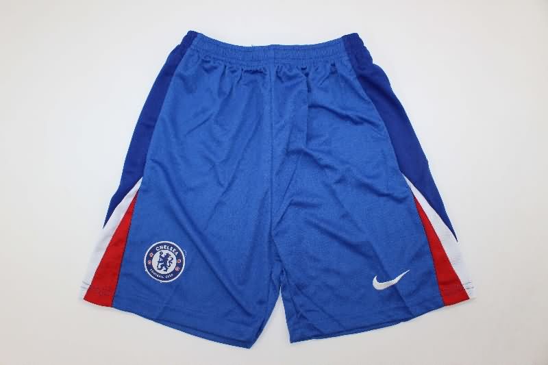 25/26 Chelsea Home Kids Soccer Jersey And Shorts